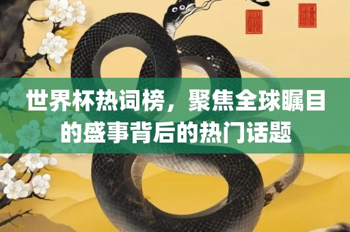 世界杯热词榜,聚焦全球瞩目的盛事背后的热门话题