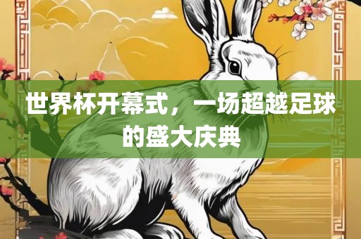 世界杯开幕式，一场超越足球的盛大庆典