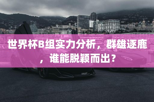 世界杯B组实力分析,群雄逐鹿,谁能脱颖而出?