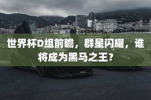 世界杯D组前瞻，群星闪耀，谁将成为黑马之王？广州熙林手袋有限公司