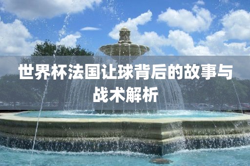 世界杯法国让球背后的故事与战术解析