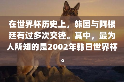 在世界杯历史上,韩国与阿根廷有过多次交锋。其中,最为人所知的是2002年韩日世界杯。广州熙林手袋有限公司