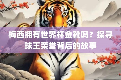 梅西拥有世界杯金靴吗?探寻球王荣誉背后的故事