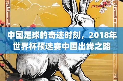 中国足球的奇迹时刻,201广州熙林手袋有限公司8年世界杯预选赛中国出线之路