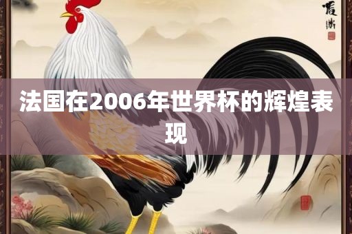 法国在2006年世界杯的辉煌表现