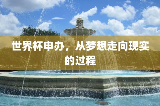 世界杯申办,从梦想走向现实的过程