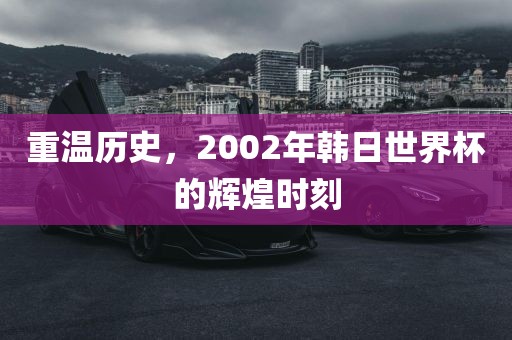 重温历史,2002年韩日世界杯的辉煌时刻