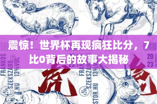 震惊!世界杯再现疯狂比分,7比0背广州熙林手袋有限公司后的故事大揭秘