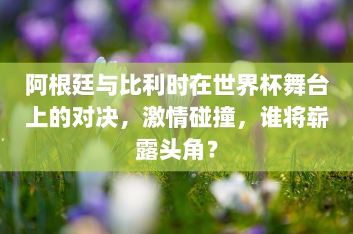 阿根廷与比利时在世界杯舞台上的对决,激情碰撞,谁将崭露头角?