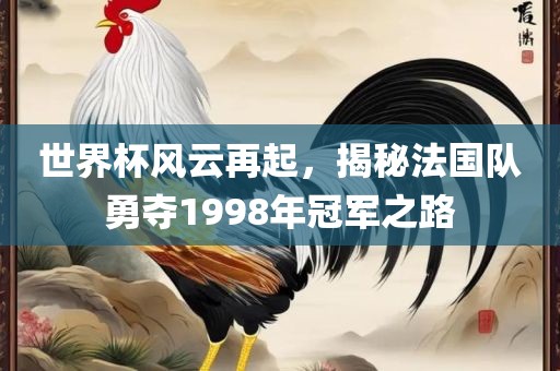 世界杯风云再起,揭秘法国队勇夺1998年冠军之广州熙林手袋有限公司路