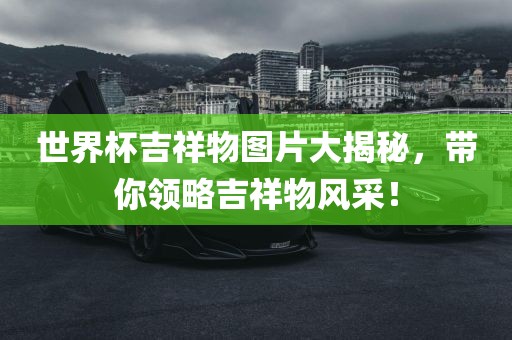 世界杯吉祥物图片大揭秘,带你领略吉祥物风采!广州熙林手袋有限公司