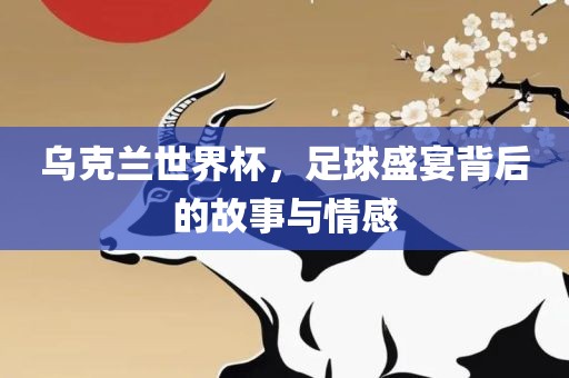 乌克兰世界杯，足球盛宴背后的故事与情感