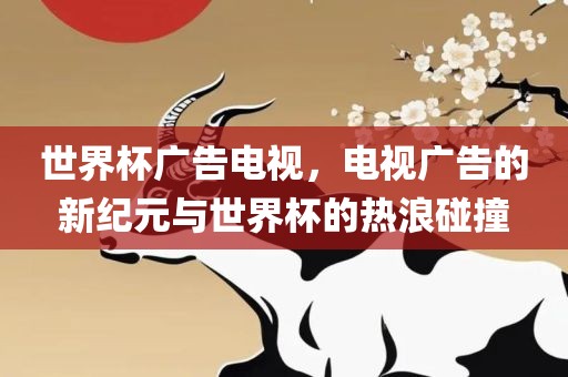 世界杯广告电视,电视广告的新纪元与世界广州熙林手袋有限公司杯的热浪碰撞