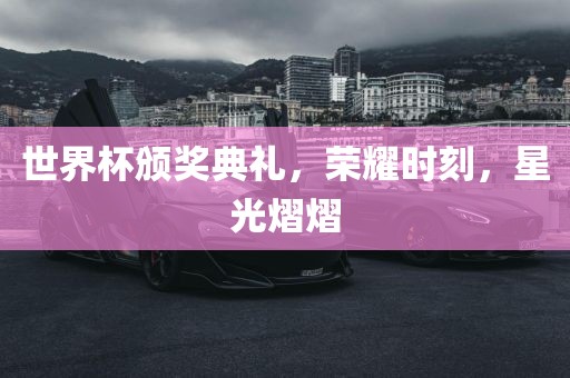 世界杯颁奖典礼，荣耀时刻，星光熠熠