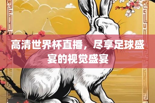 高清世界杯直播，尽享足球盛宴的视觉盛宴