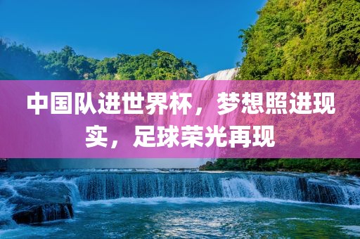 中国队进世界杯，梦想照进现实，足球荣光再现