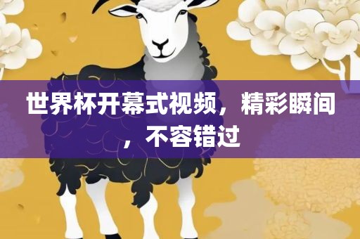 世界杯开幕式视频，精彩瞬间，不容错过