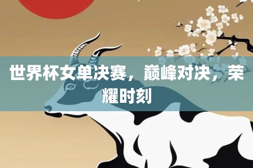 世界杯女单决赛，巅峰对决，荣耀时刻