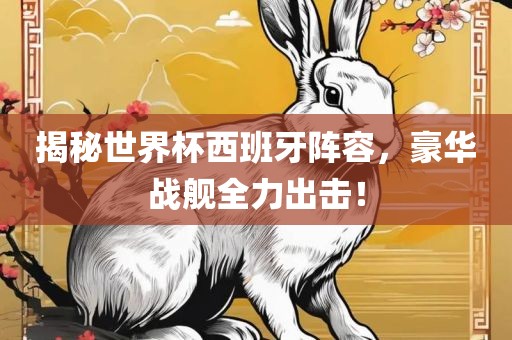 揭秘世界杯西班牙阵容，豪华战舰全力出击！