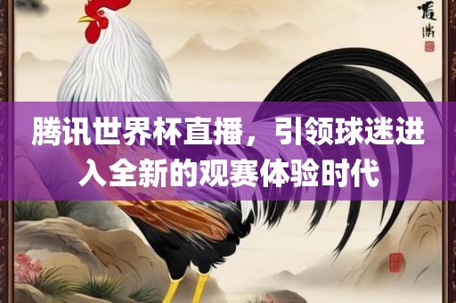 腾讯世界杯直播,引领球迷进入全新的观赛体验时代