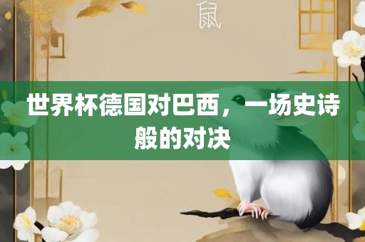 世界杯德国对巴西,一场史诗般的对决广州熙林手袋有限公司