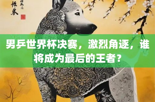 男乒世界杯决赛，激烈角逐，谁将成为最后的王者？