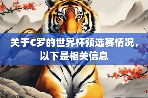 关于C罗的世界杯预选赛情况，以下是相关信息