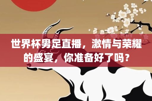 世界杯男足直播，激情与荣耀的盛宴，你准备好了吗？