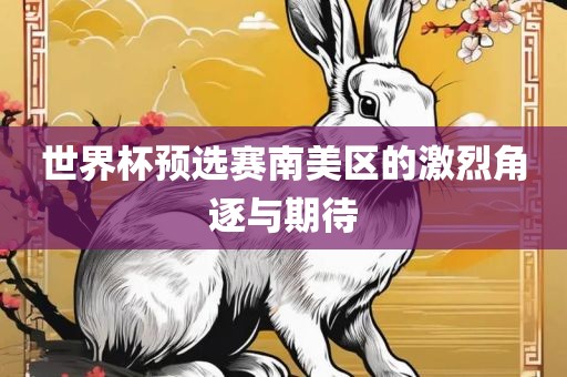 世界杯预选赛南美区的激烈角逐与期待