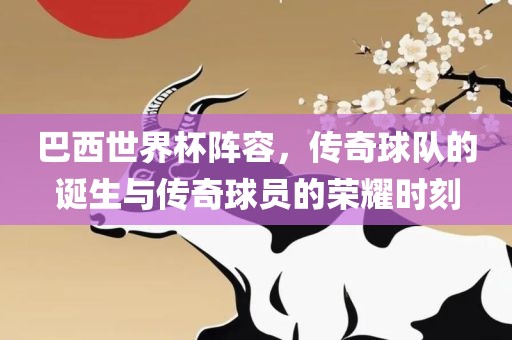 巴西世界杯阵容，传奇球队的诞生与传奇球员的荣耀时刻