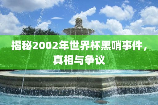 揭秘2002年世界杯黑哨事件，真相与争议