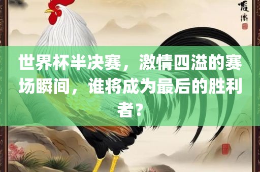世界杯半决赛，激情四溢的赛场瞬间，谁将成为最后的胜利者？