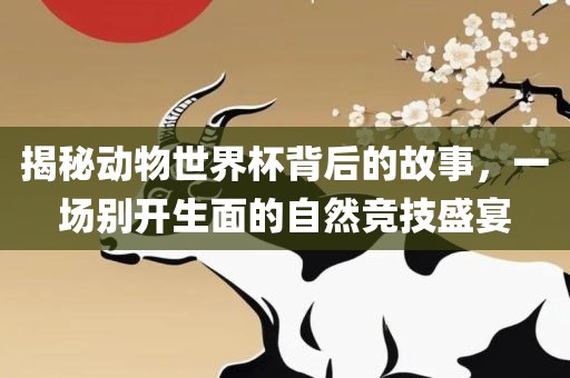 揭秘动物世界杯背后的故事，一场别开生面的自然竞技盛宴