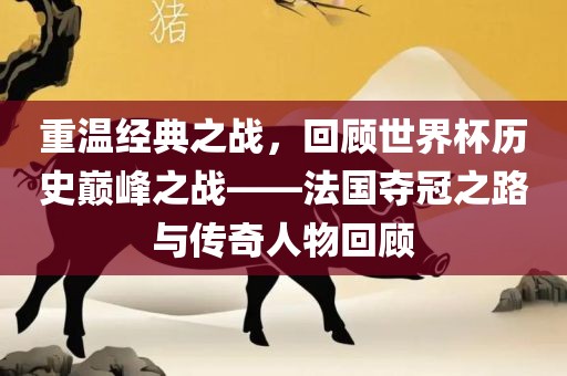重温经典之战，回顾世界杯历史巅峰之战——法国夺冠之路与传奇人物回顾