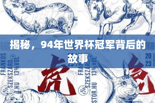 揭秘，94年世界杯冠军背后的故事