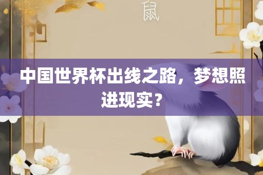 中国世界杯出线之路，梦想照进现实？