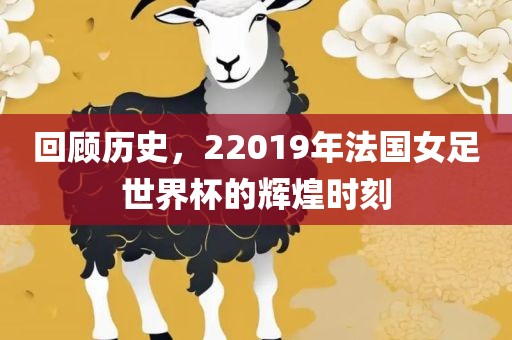回顾历史，22019年法国女足世界杯的辉煌时刻