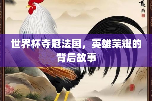 世界杯夺冠法国，英雄荣耀的背后故事