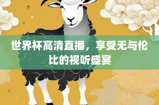 世界杯高清直播，享受无与伦比的视听盛宴